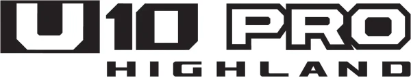 intro-logo-black-u10-pro-highland Black and white logo with bold text reading "UFORCE U10 PRO" on top and "HIGHLAND" in smaller letters underneath.
